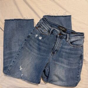 Judy Blue Women's Wide Crop Jeans Size 26/3